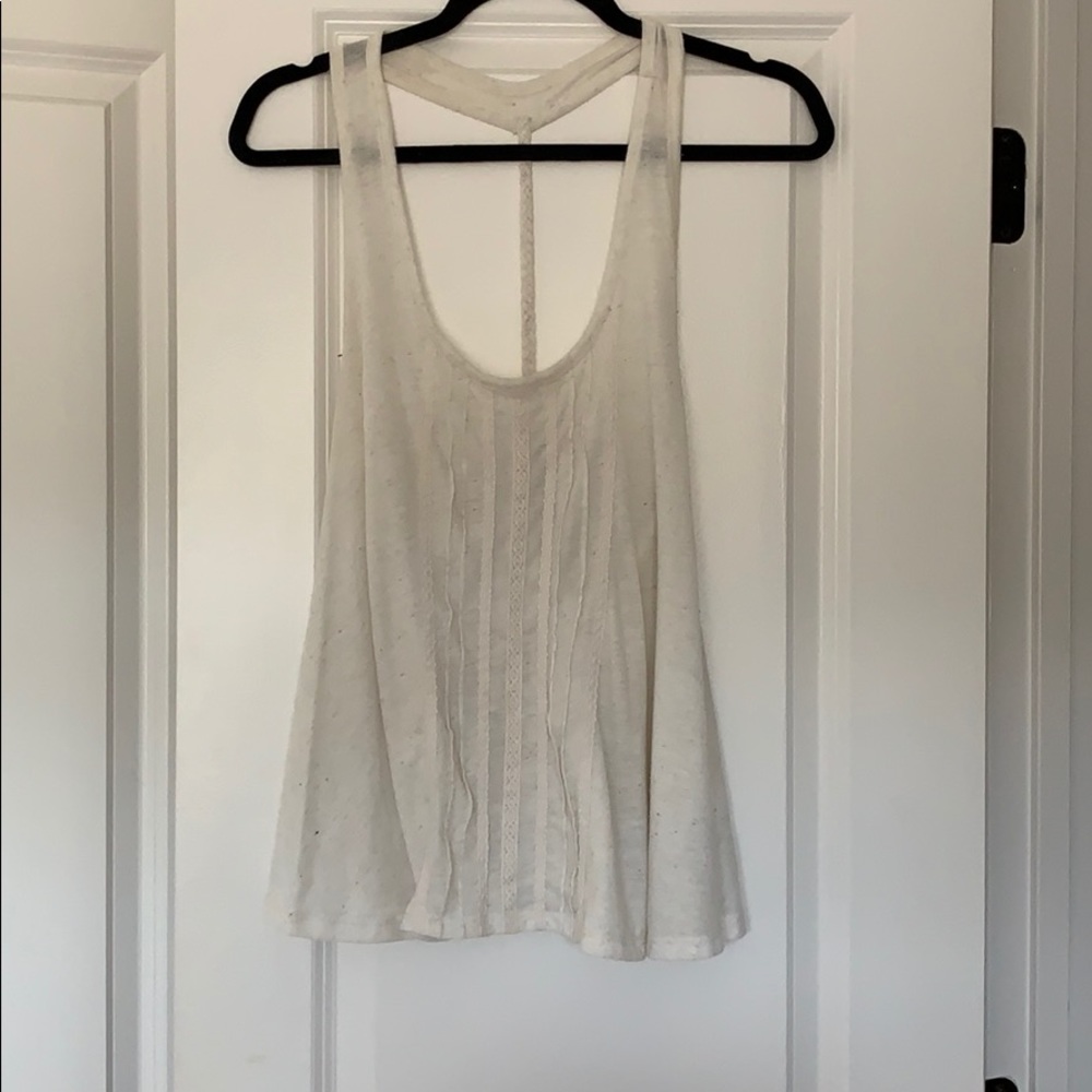 white lace tank